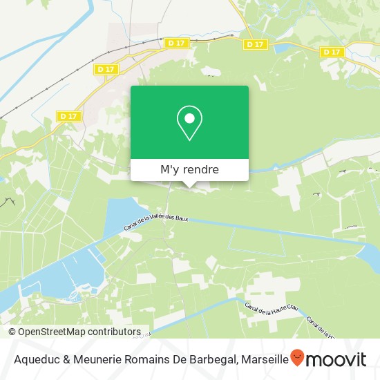 Aqueduc & Meunerie Romains De Barbegal plan