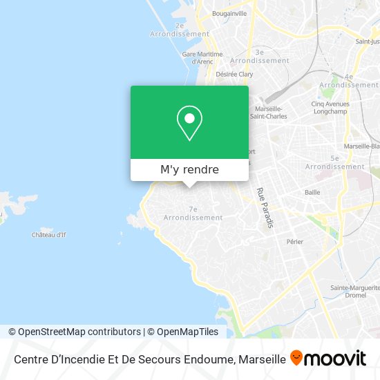 Centre D’Incendie Et De Secours Endoume plan