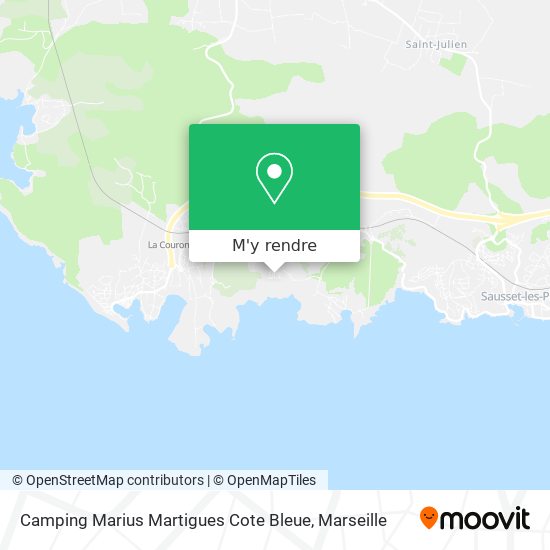 Camping Marius Martigues Cote Bleue plan