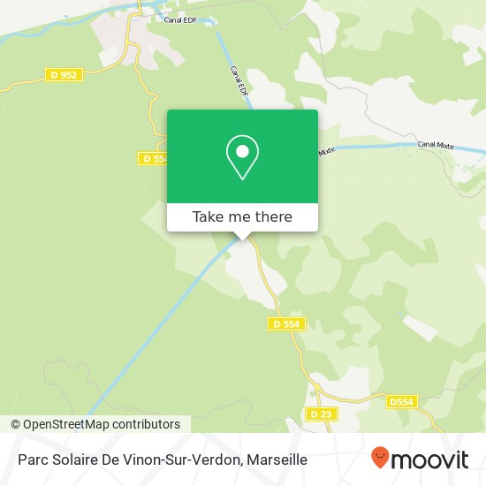 Parc Solaire De Vinon-Sur-Verdon plan