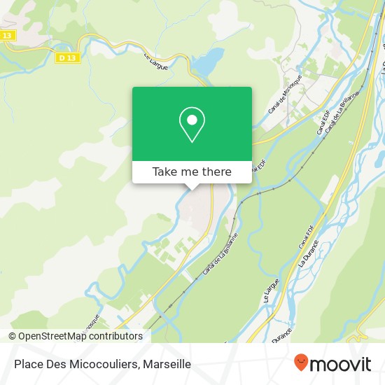 Place Des Micocouliers plan
