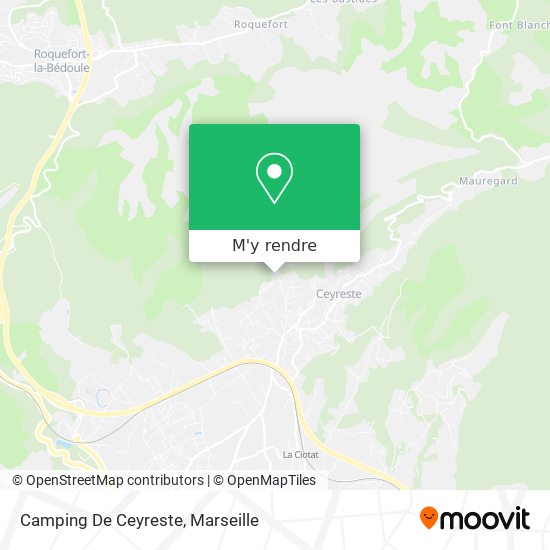 Camping De Ceyreste plan