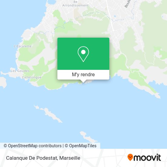 Calanque De Podestat plan