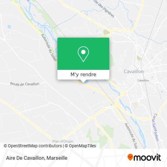 Aire De Cavaillon plan