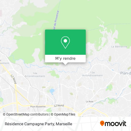 Résidence Campagne Party plan