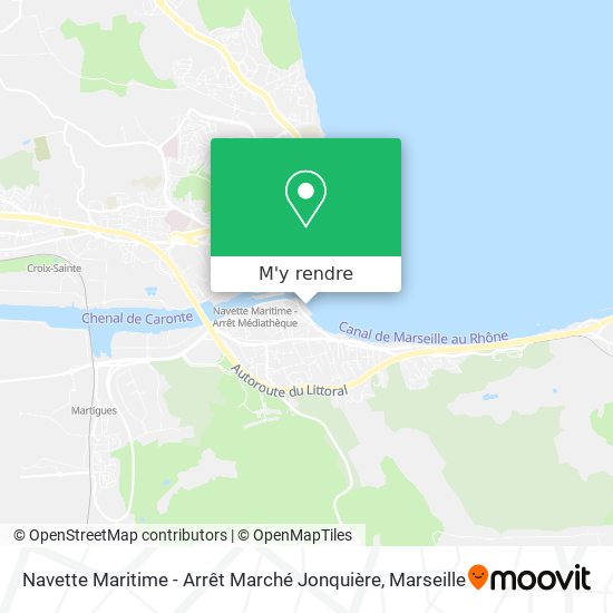 Navette Maritime - Arrêt Marché Jonquière plan
