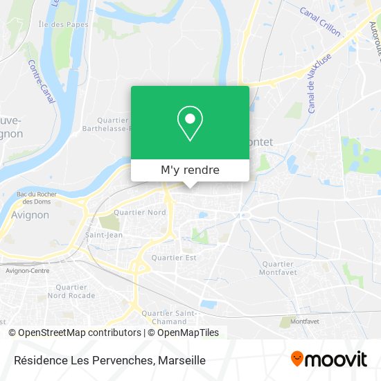 Comment Aller A Residence Les Pervenches A Le Pontet En Bus Ou Tram Moovit