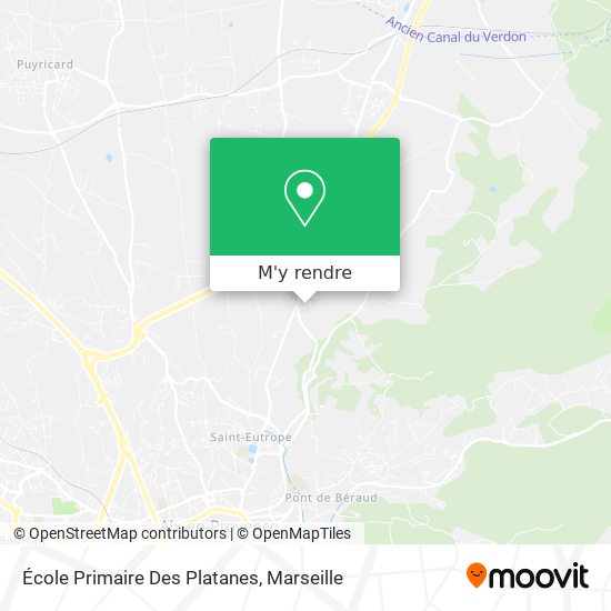 École Primaire Des Platanes plan