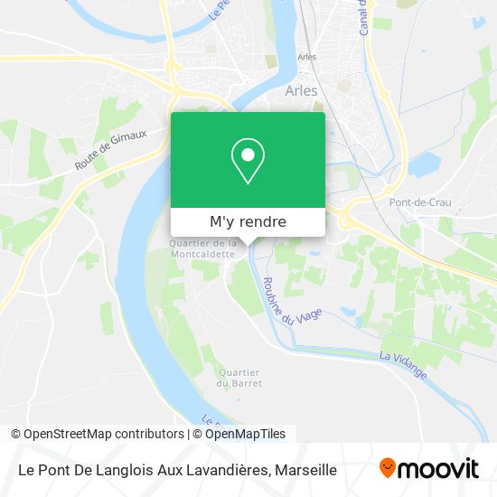 Le Pont De Langlois Aux Lavandières plan