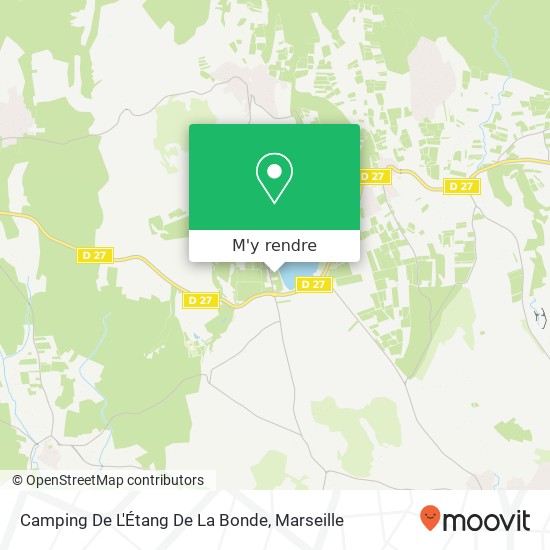 Camping De L'Étang De La Bonde plan