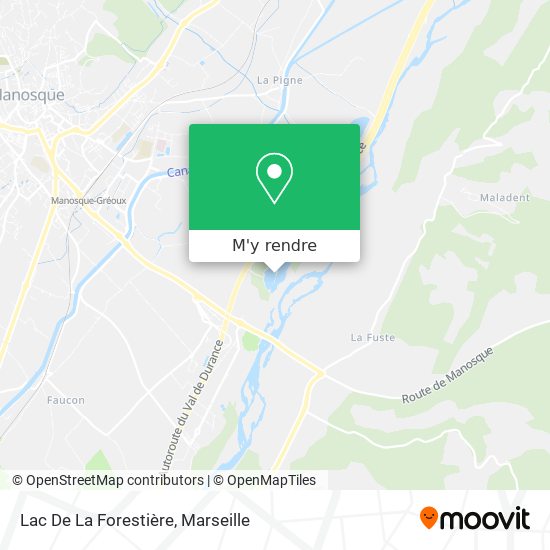 Lac De La Forestière plan