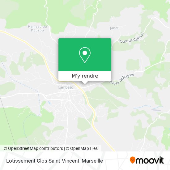 Lotissement Clos Saint-Vincent plan