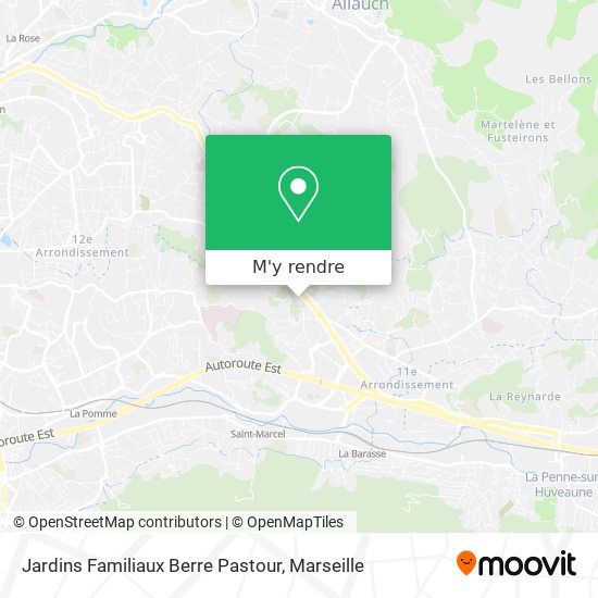 Jardins Familiaux Berre Pastour plan