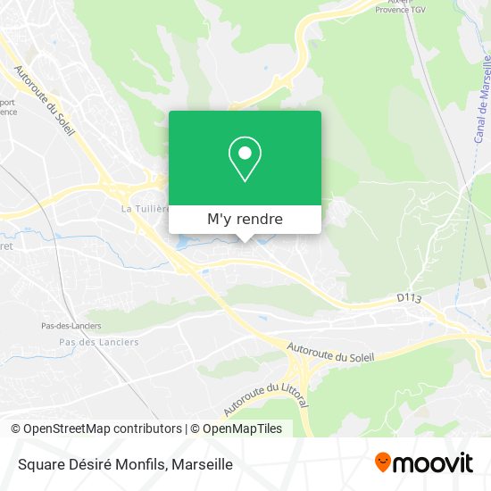 Square Désiré Monfils plan