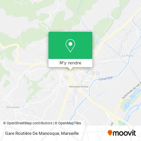 Gare Routière De Manosque plan