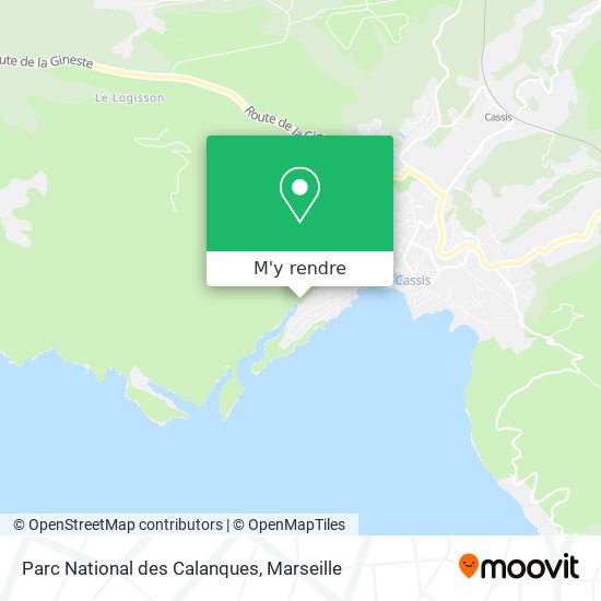 Parc National des Calanques plan