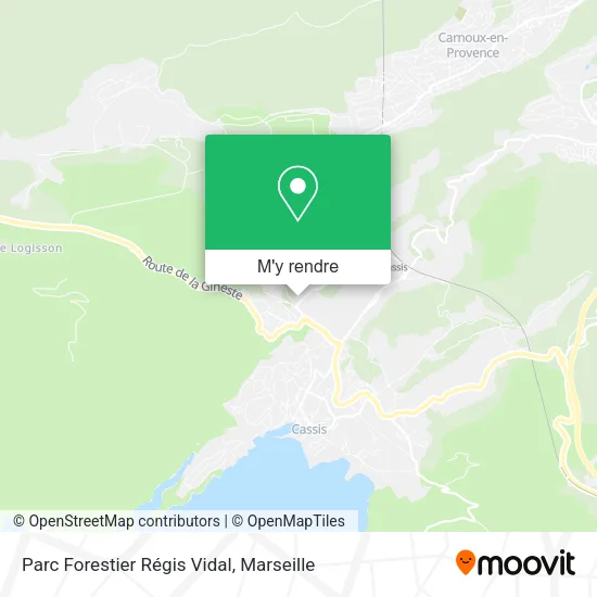 Parc Forestier Régis Vidal plan