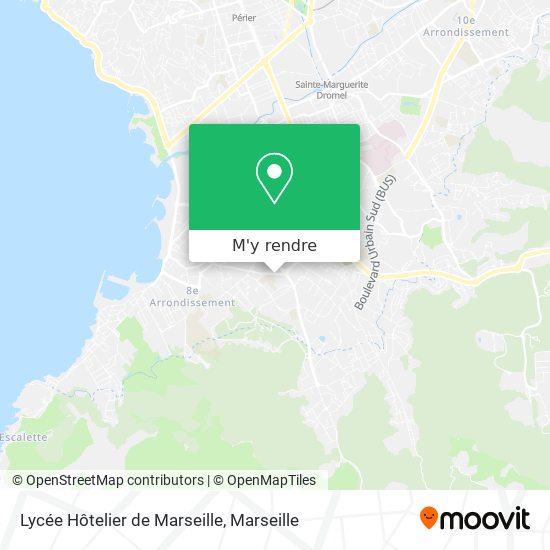 Lycée Hôtelier de Marseille plan