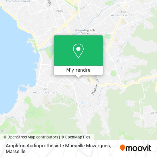 Amplifon Audioprothésiste Marseille Mazargues plan
