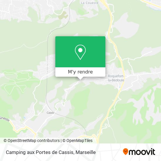 Camping aux Portes de Cassis plan