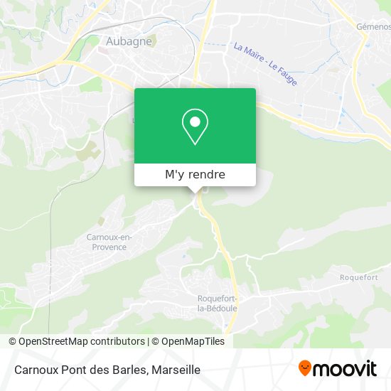 Carnoux Pont des Barles plan