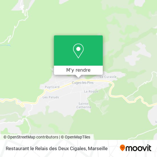 Restaurant le Relais des Deux Cigales plan