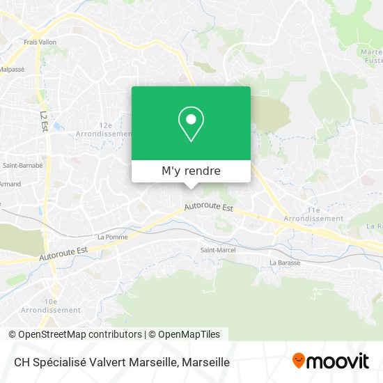 CH Spécialisé Valvert Marseille plan