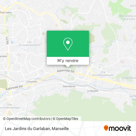 Les Jardins du Garlaban plan