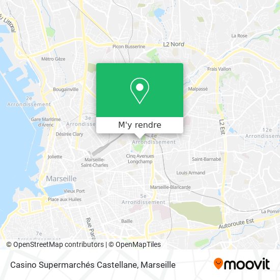 Casino Supermarchés Castellane plan