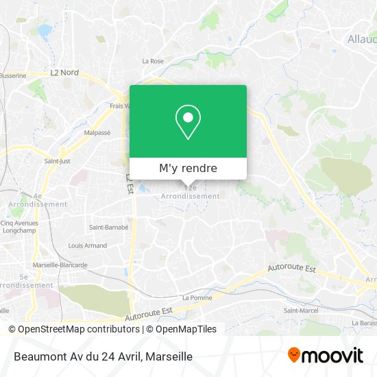 Beaumont Av du 24 Avril plan