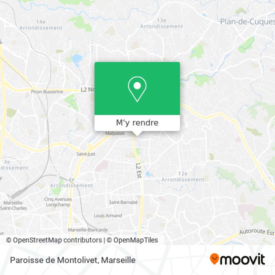 Paroisse de Montolivet plan