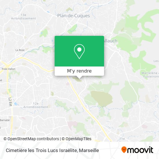 Cimetière les Trois Lucs Israëlite plan