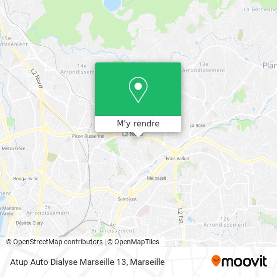 Atup Auto Dialyse Marseille 13 plan