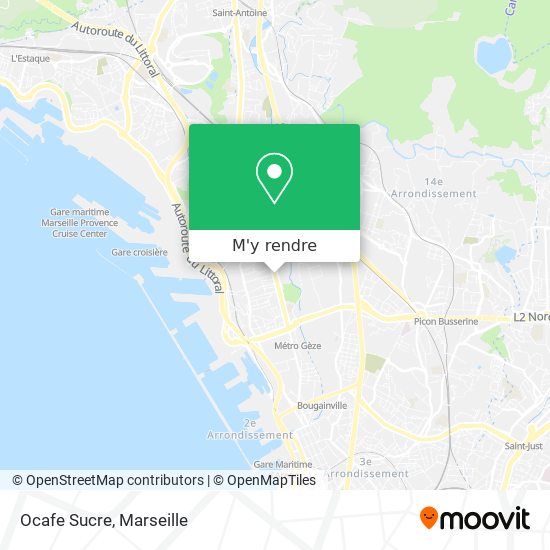 Ocafe Sucre plan