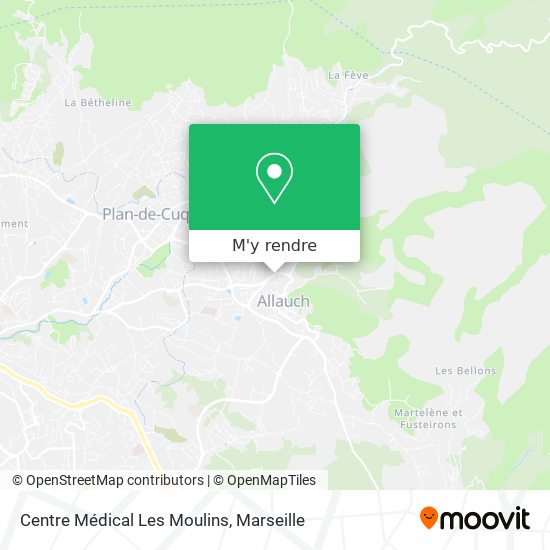 Centre Médical Les Moulins plan