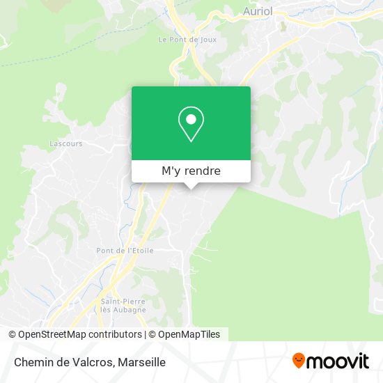 Chemin de Valcros plan