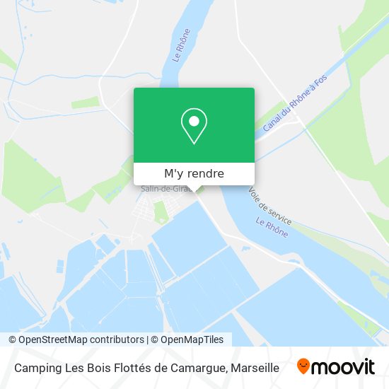 Camping Les Bois Flottés de Camargue plan
