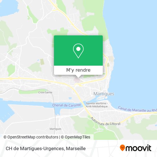 CH de Martigues-Urgences plan