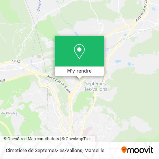 Cimetière de Septèmes-les-Vallons plan