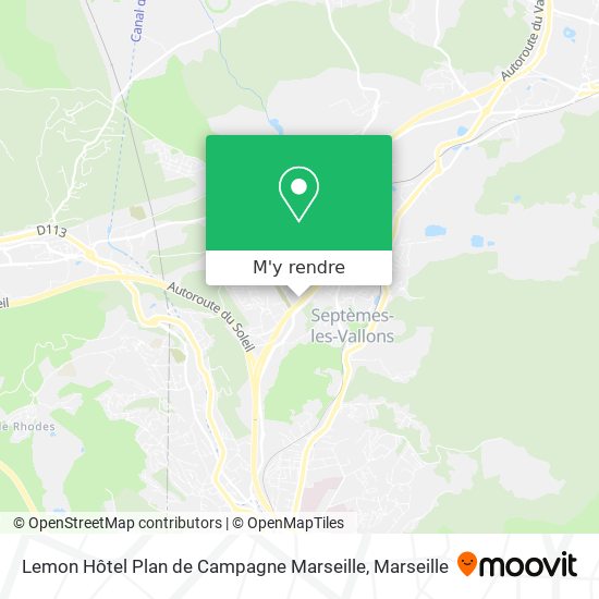 Lemon Hôtel Plan de Campagne Marseille plan