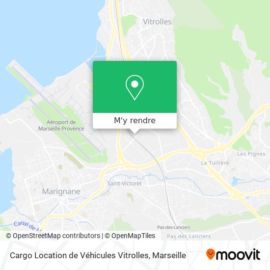 Cargo Location de Véhicules Vitrolles plan