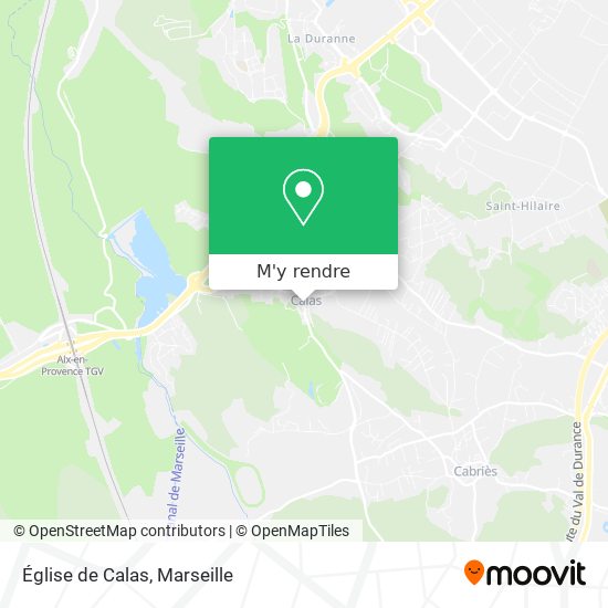 Église de Calas plan