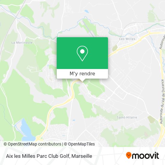Aix les Milles Parc Club Golf plan