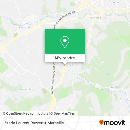 Stade Laurent Ruzzettu plan