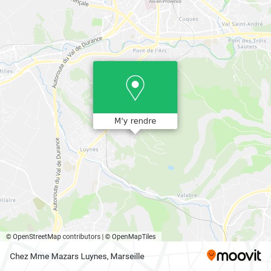 Chez Mme Mazars Luynes plan
