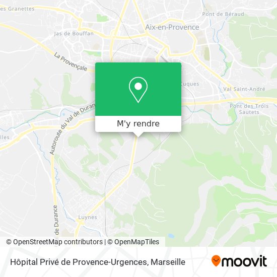 Hôpital Privé de Provence-Urgences plan