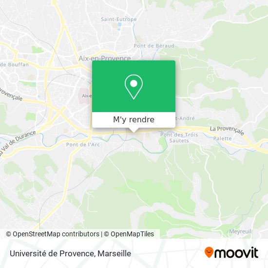 Université de Provence plan