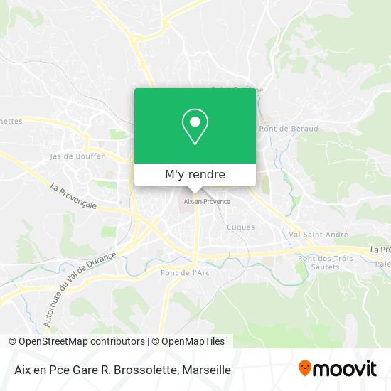 Aix en Pce Gare R. Brossolette plan