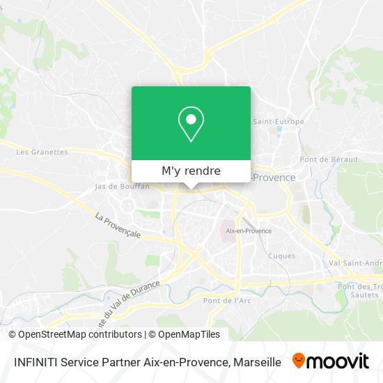 INFINITI Service Partner Aix-en-Provence plan