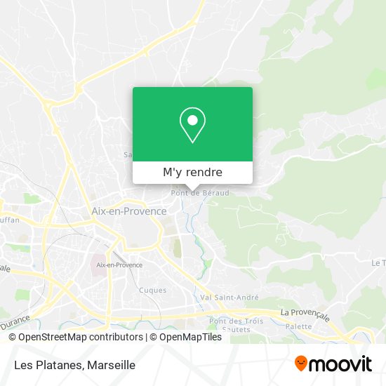 Les Platanes plan